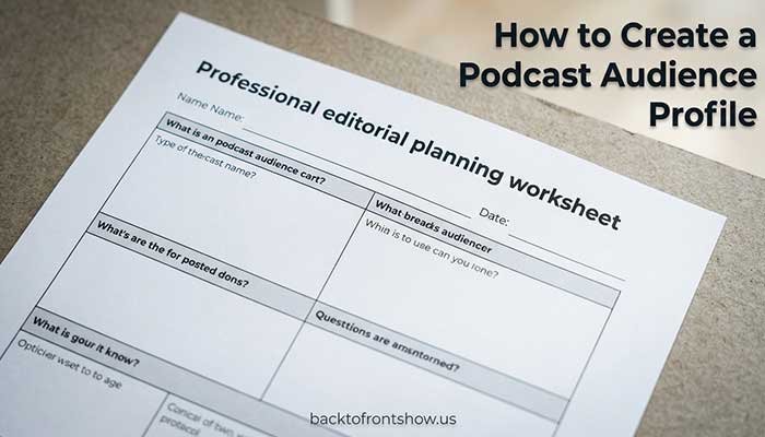 Evidence-based podcast audience profile worksheet