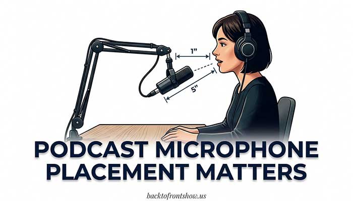 Correct podcast microphone distance and positioning