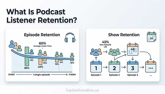 Difference between episode retention and returning podcast listeners